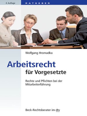 cover image of Arbeitsrecht für Vorgesetzte